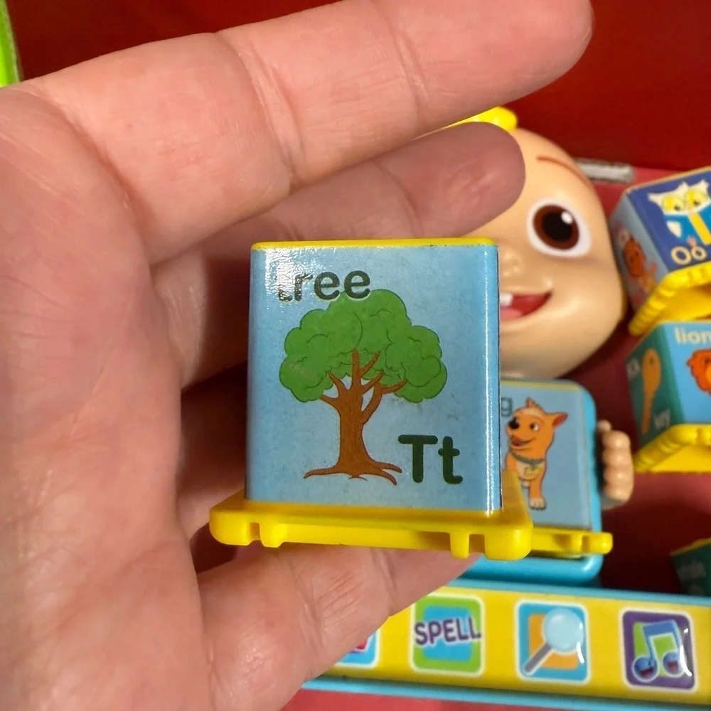 CocoMelon Clear Backpack & JJ Interactive Phonics Toy Set